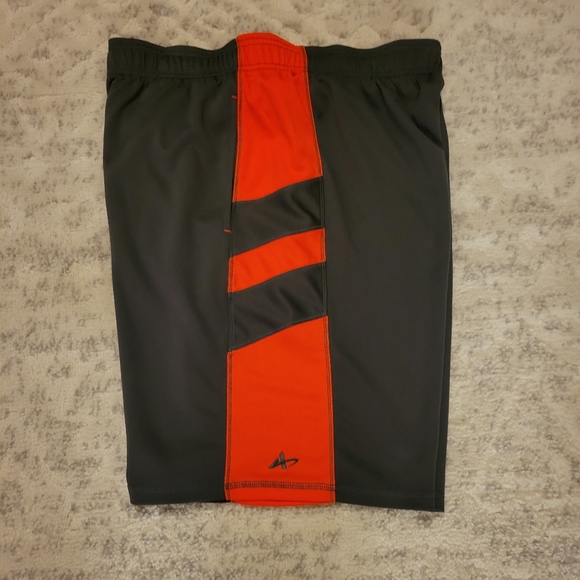 Athletetech Orange & Gray Basketball Shorts - Picture 4 of 5